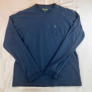 Men’s Birddogs Blue Pocket Logo Long Sleeve Stretch Shirt - Size L - (520)